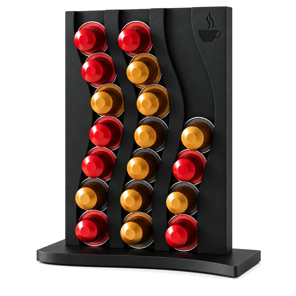 Organizador de Cápsulas de Café Nespresso de diseño ondulado -  Para 21 Capsulas