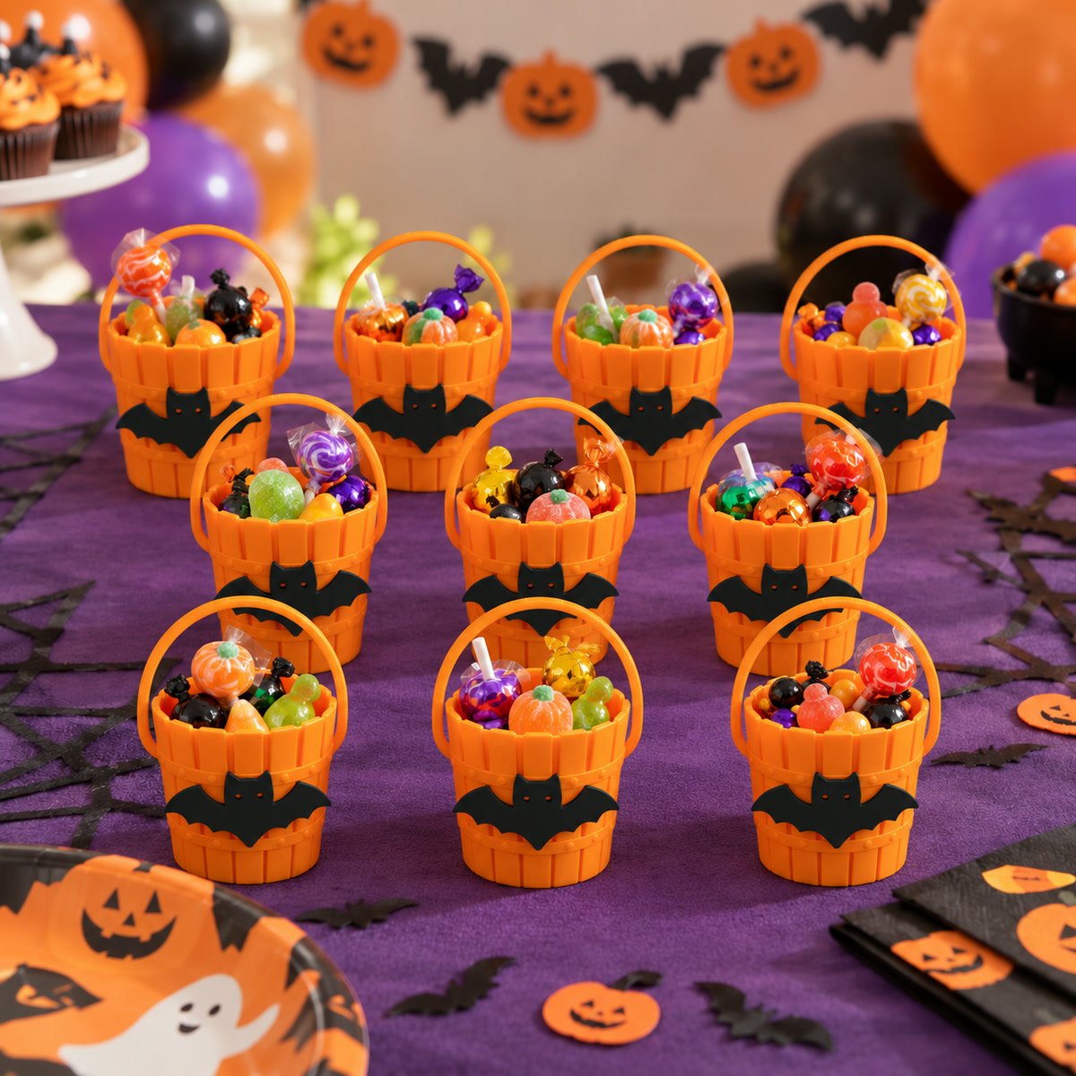 Baldecitos Souvenir Halloween Murciélago Pack x10 - foto 2