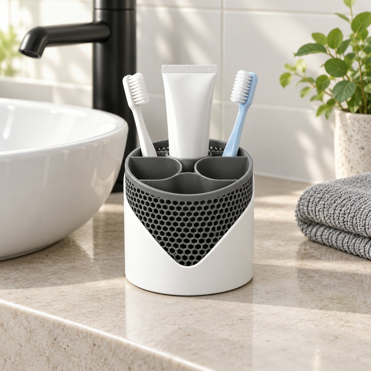 Portacepillos de Dientes Organizador de Baño Aero - foto 2
