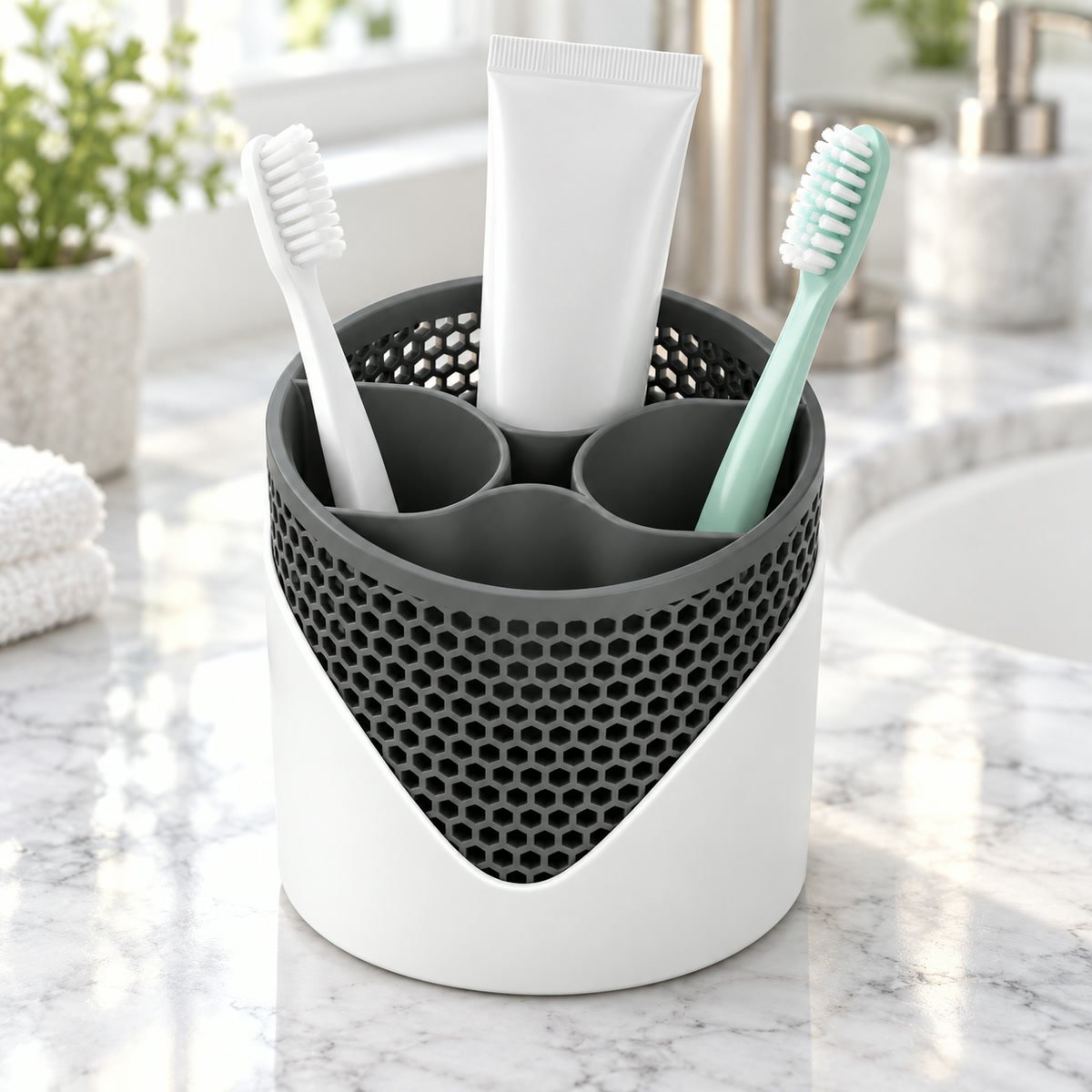 Portacepillos de Dientes Organizador de Baño Aero - foto 3