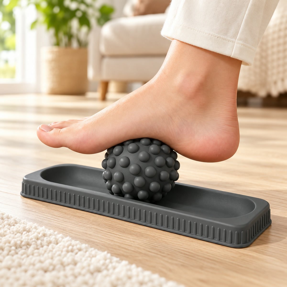 Rodillo Masajeador de Pies con Base Pelota Masaje Plantar - foto 2