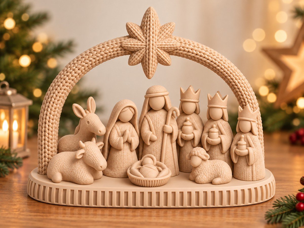 Pesebre Navideño Decorativo Nacimiento con Arco y Estrella - foto 2