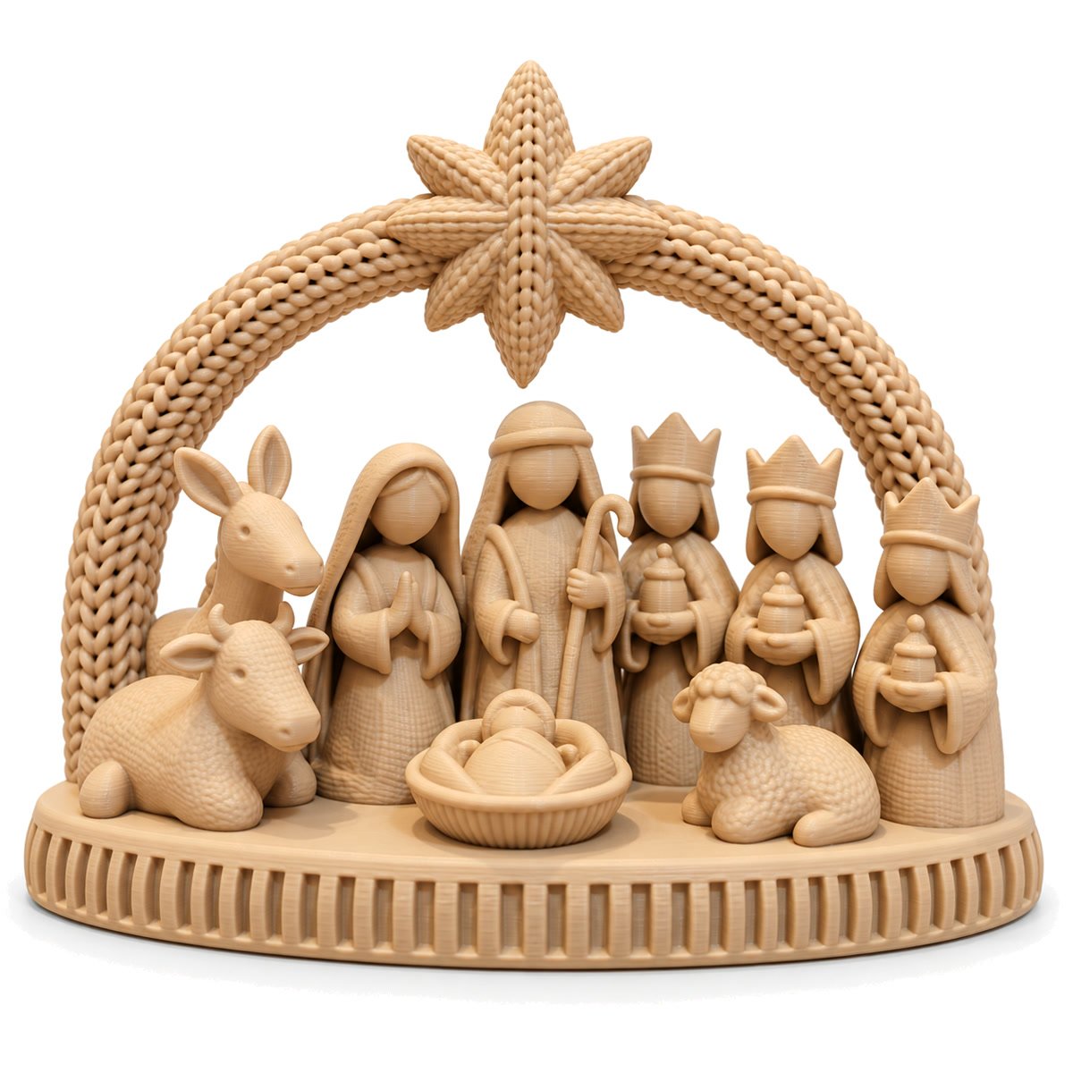 Pesebre Navideño Decorativo Nacimiento con Arco y Estrella