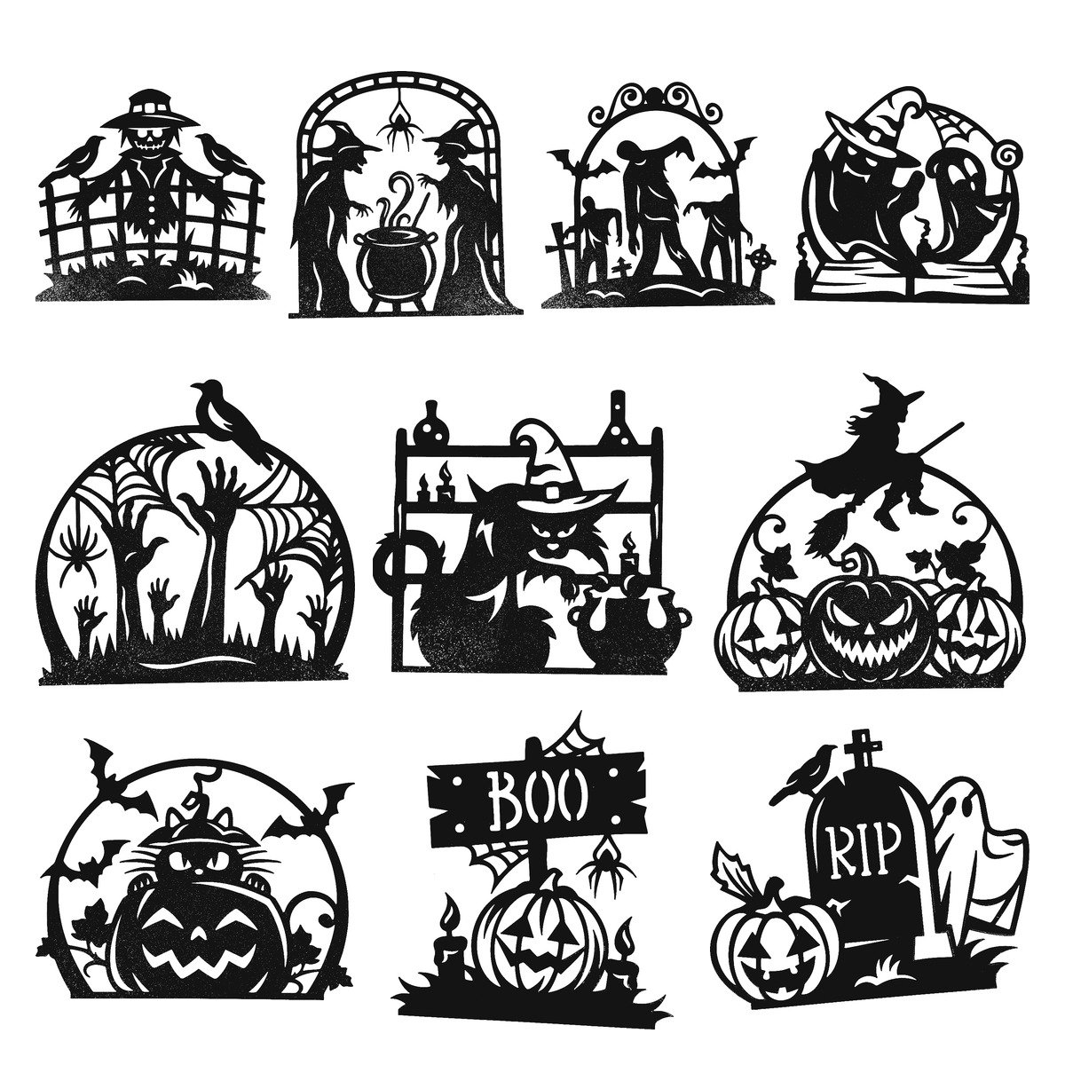 Set x10 Cuadros Decorativos Halloween para Pared - foto 1