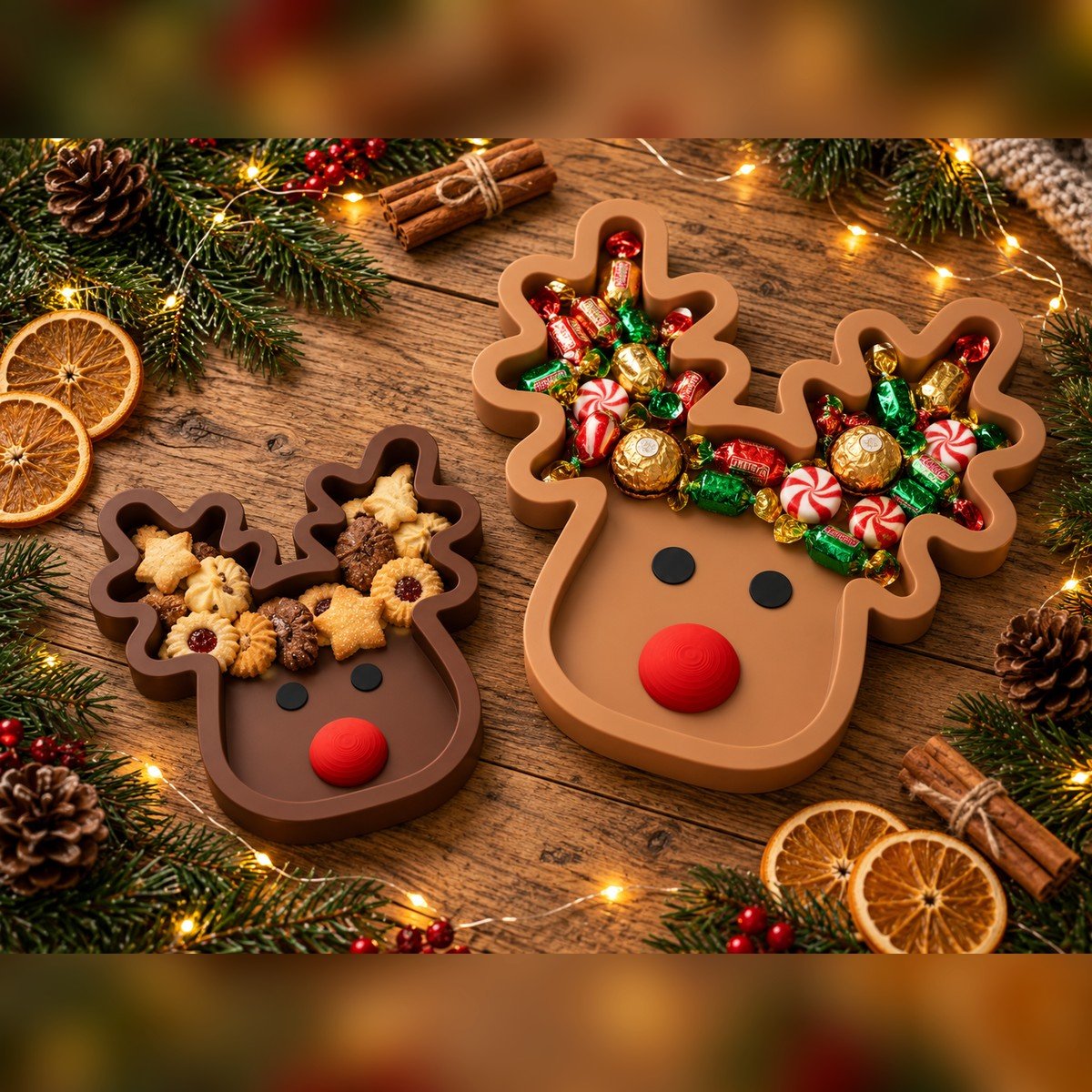 Set x3 Bandejas Navideñas Reno - foto 4