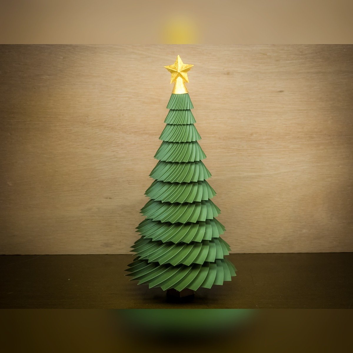 Árbol de Navidad Decorativo Plisado Verde - foto 3