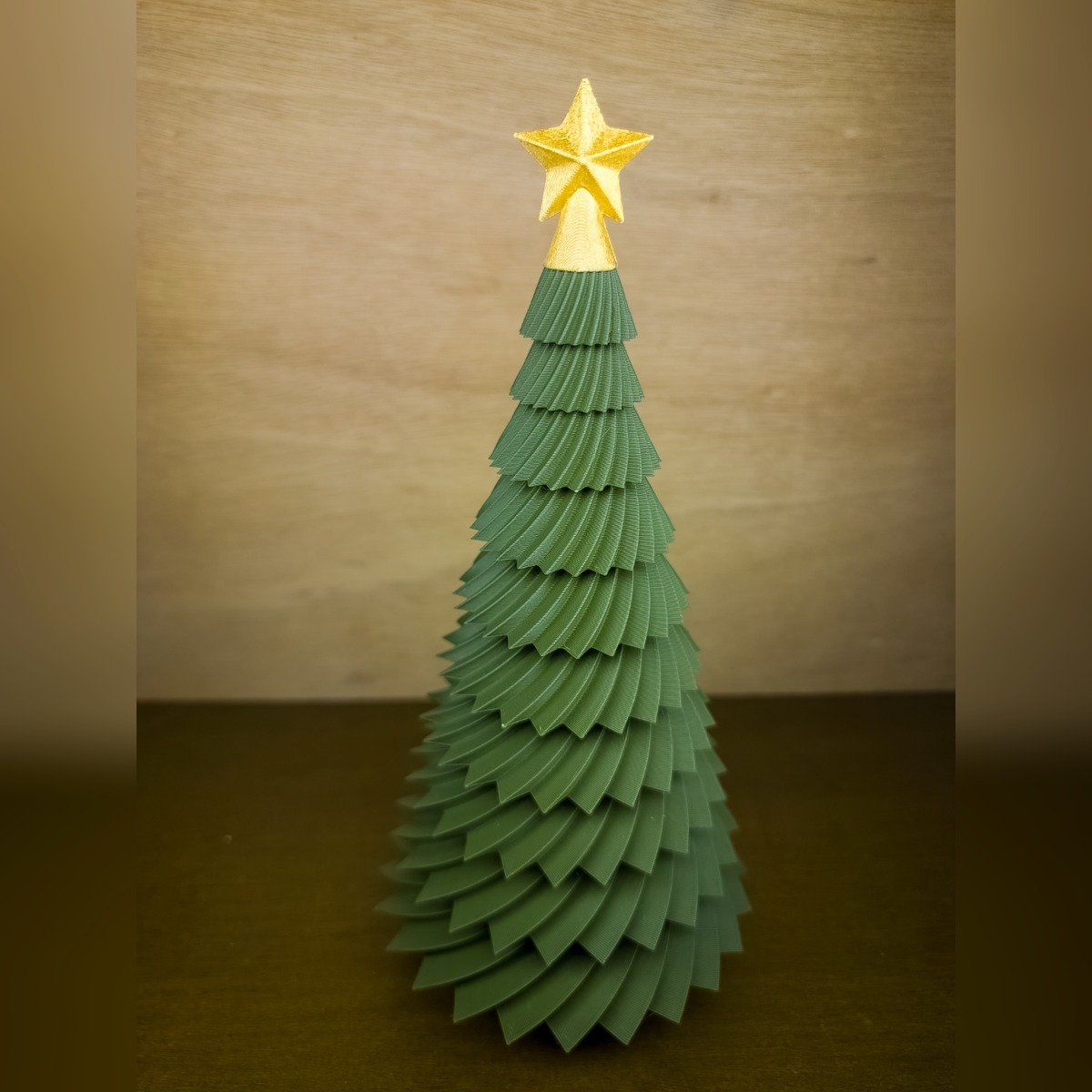 Árbol de Navidad Decorativo Plisado Verde - foto 5