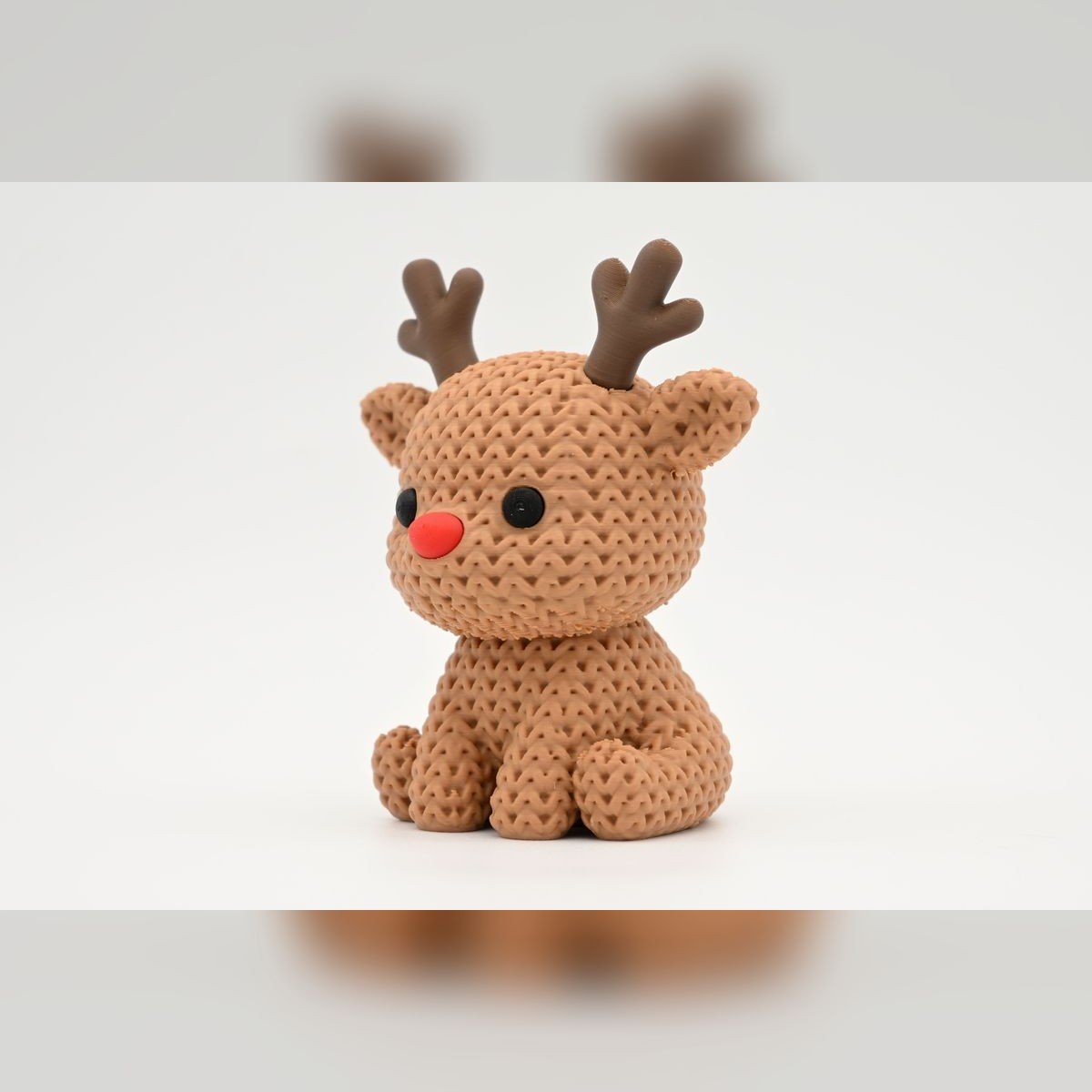 Set 4 Figuras Navideñas Tejidas Muñeco de Nieve y Reno - foto 4