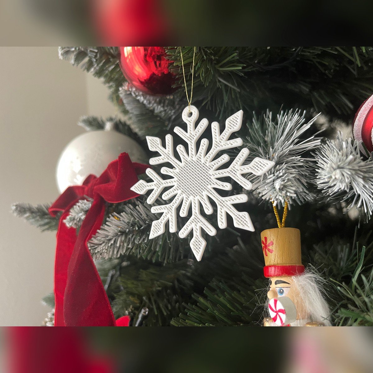 Set 18 Copos de Nieve Adornos Colgantes para Árbol - foto 2