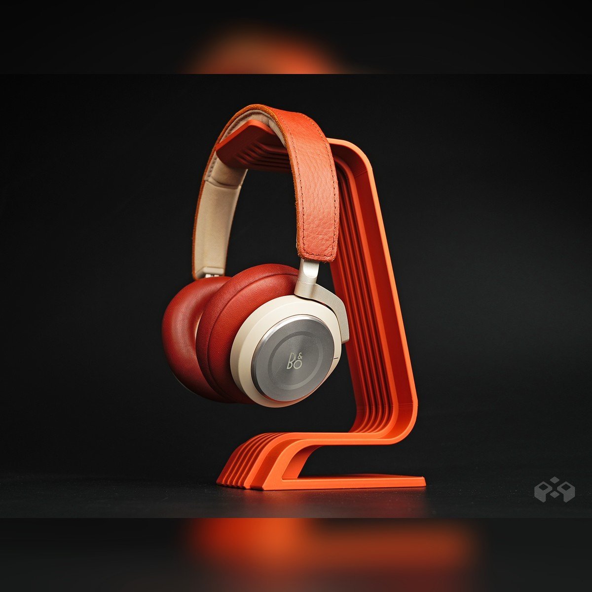 Pack x2 Soporte para Auriculares de Escritorio Onami Naranja y Azul - foto 3