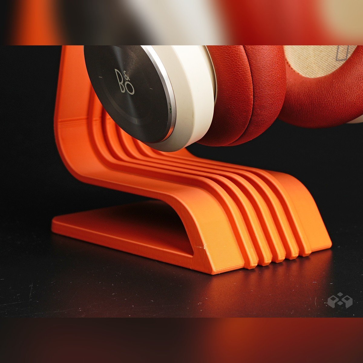 Pack x2 Soporte para Auriculares de Escritorio Onami Naranja y Azul - foto 5