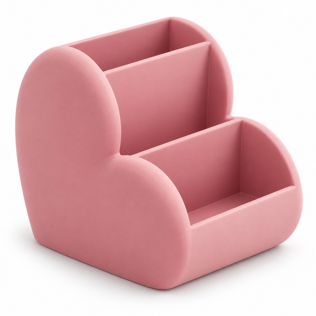 Organizador de Maquillaje y Escritorio Corazón Rosa - foto 1