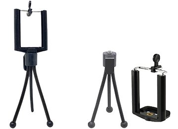 Mini Tripode Flexible 10cm Metalico Rosca Para Camara Y Soporte Para Celular