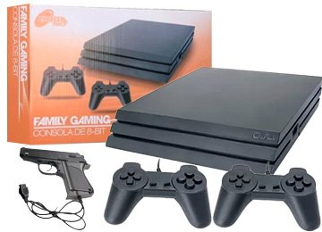 Consola Noganet Ng-fg01 Tipo Family Game 8 Bits 2 Joystick 1 Pistola Cargador Cable Audio Y Video - No Funciona Por Hdmi