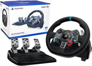 Volante Logitech G29 Incluye Pedales 3.1kg Boton Rueda Dimensiones Volante 270x260x278mm 2.25kg Compatible Con Ps4 Ps5 Pc