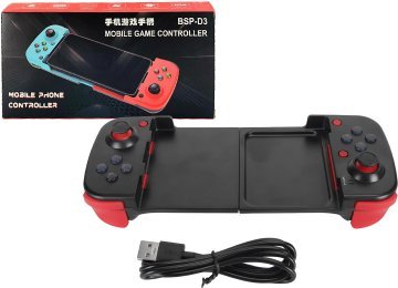 Joystick D3 Bsp-d3 Soporta Celulares Hasta 15cm Incluye Cable Usb Tipo C Negro