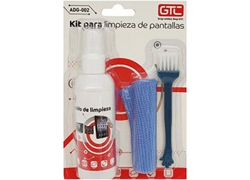 Kit Limpia Pantalla Gtc Adg-002 100ml 1 Pano 13x13cm Cepillo 5 Dedos  Tv Lcd Monitor Tablet Celulares