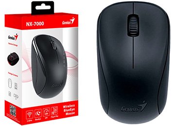 Mouse Genius Nx-7000 Sensor Blue Eye Negro Inalambrico