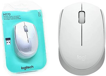 Mouse Logitech M170 Inalambrico Plateado Con Blanco