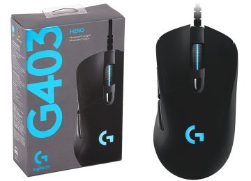 Mouse Logitech G403 Hero Peso 87.3 Gramos Lightsync Rgb Senson Hero 25k Dimensiones 124x68x43mm 100 A 25600dpi Velocidad Maxima 400ips