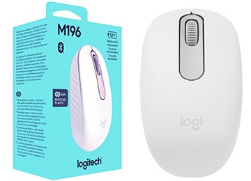 Mouse Logitech M196 Incluye Y Usa 1 Pila Aa Bluetooth Blanco