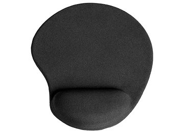 Pad Mouse Con Apoya Muneca De Espuma 20x24x0.4cm Goma Eva Economico Negro