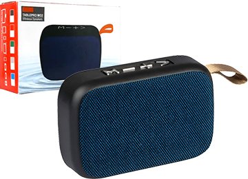 Parlante Tablepro Mg2 1xusb 1xmicrosd Bluetooth 4.2 Bateria Interna Dimensiones 7.5x11cmmm Incluye Cable Usb Tipo C Para Cargar Negro