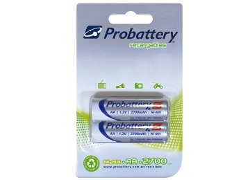 Pilas Recargables Probattery Prnh-aa2700-blx2 Aa 2700 Mah X2