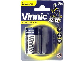 Pila Alcalina Tipo C Vinnic Precio X Unidad Dimensiones 26.2x50.0mm