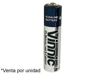 Pila Alcalina Aaa Vinnic Precio X Unidad Plastificada Sin Blister De Carton
