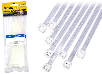 Precintos 4x200mm X 100u Nylon 66 Blancos En Bolsa