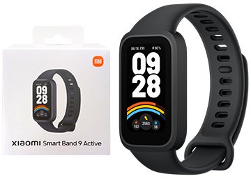 Smartband Xiaomi Smart Band Band 9 Active Mide Pasos Pulsaciones Oximetro Sueno 50 Modos Deporte Bluetooth 5.1 210mah Ip68 5atm Incluye Cable De Carga 172x320 Pantalla 1.47 Pulgadas Negra