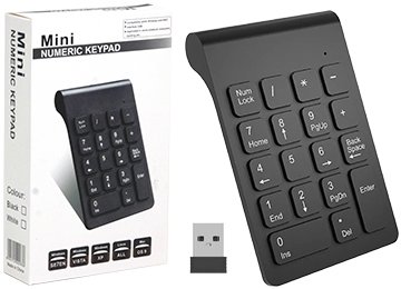 Teclado Numerico N-k01s 2.4ghz Usb 1xaaa Win Xp 7 8 10 Linux Inalambrico 1 Pila Aaa No Incluida