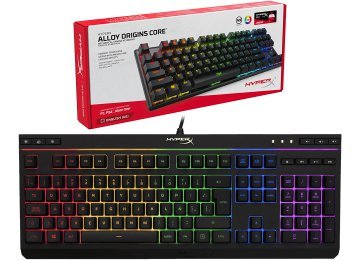 Teclado Kingston Hyperx Alloy Core Luz Y Efectos De Iluminacion Rgb Impermeable Controles Multimedia Especiales Pc Ps4 Xbox One Espanol Negro
