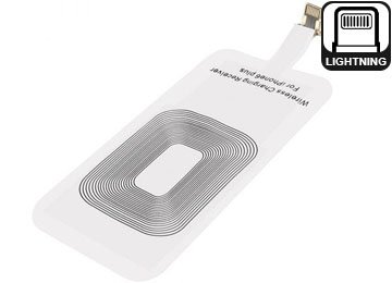Receptor Cargador Lightning Inalambrico - Requiere Base Con Cargador De 2a Reales Y Cable Mallado Reforzado