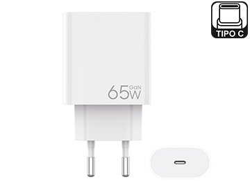 Cargador 220v 5v 9v 12v 15v 20v Usb Tipo C H 65w Pd65w Carga Rapida Patas Redondas No Incluye Cable En Caja Blanca