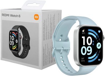 Smartwatch Xiaomi Redmi Watch 6 Gps Frecuencia Cardiaca Oximetro Brujula Acelerometro Giroscopio Sumergible 5 Atm 150 Modos Deportivos Bluetooth 5.4 550mah Pantalla 2.07 Pulgadas Azul Claro Celeste